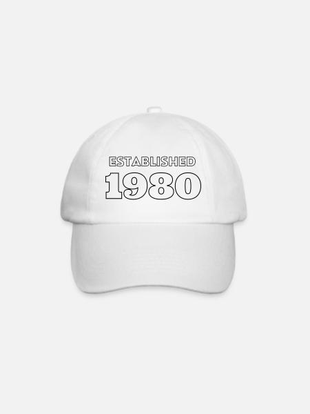 Established 1980 - Baseballkappe - Weiß/Weiß