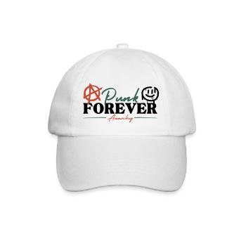 Punk Forever - Anarchy - Baseballkappe - Weiß/Weiß - Vorne