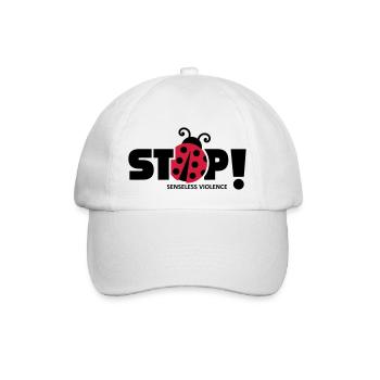 Stoppt sinnlose Gewalt. Sinnlose Gewalt, - Baseballkappe - Weiß/Weiß - Vorne