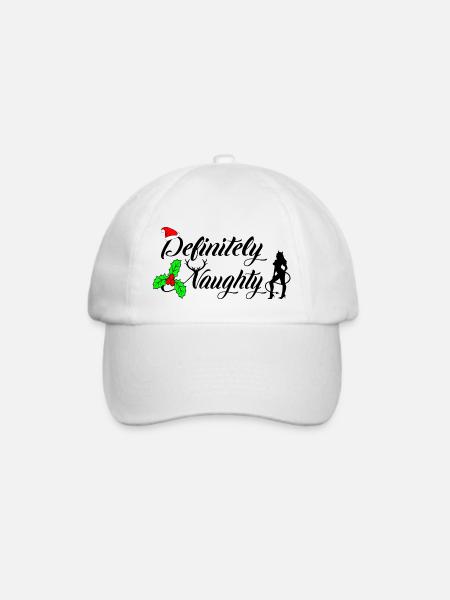 Definitiv ungezogenes Weihnachtsdesign - Baseballkappe - Weiß/Weiß