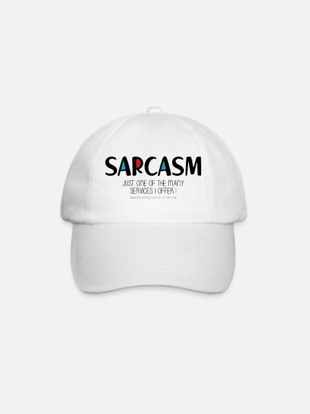 Sarkasmus - Baseballkappe - Weiß/Weiß