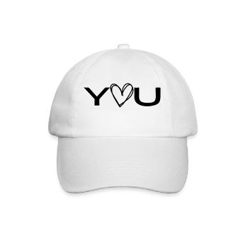 love you - Baseballkappe - Weiß/Weiß - Vorne