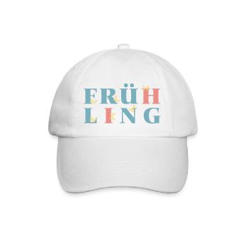 Hol Dir den Frühling nach Hause - Endlich Frühling - Baseballkappe - Weiß/Weiß - Vorne