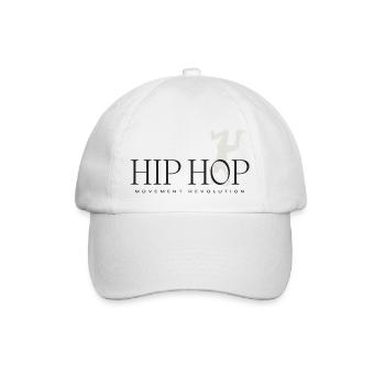 Hip Hop at Movement Revolution - Baseballkappe - Weiß/Weiß - Vorne