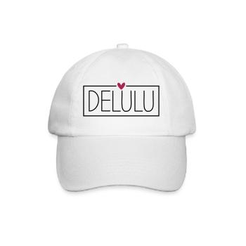 Delulu - Baseballkappe - Weiß/Weiß - Vorne