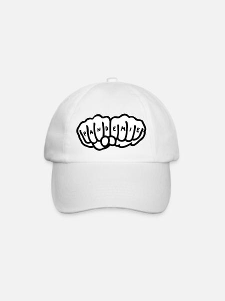 Pandemie - Baseballkappe - Weiß/Weiß