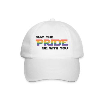 LGBT Pride Month - Möge die Pride mit dir sein - Baseballkappe - Weiß/Weiß - Vorne