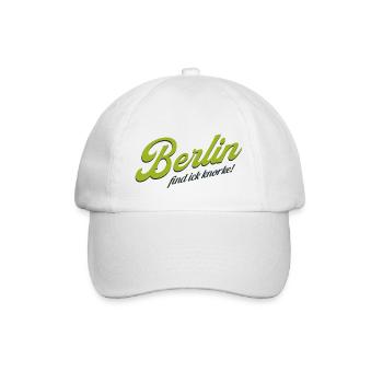 Berlin find ick knorke - Deutschland - Germany - Baseballkappe - Weiß/Weiß - Vorne