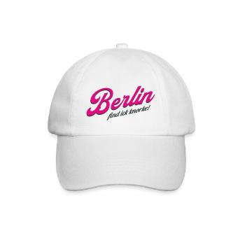 Berlin find ick knorke - Deutschland - Germany - Baseballkappe - Weiß/Weiß - Vorne