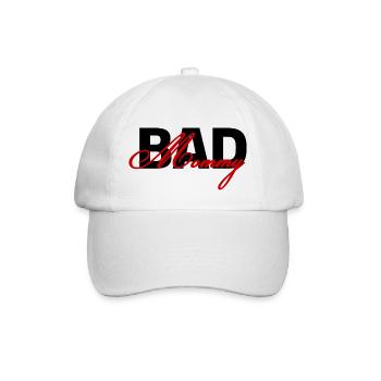bad mommy - Baseballkappe - Weiß/Weiß - Vorne
