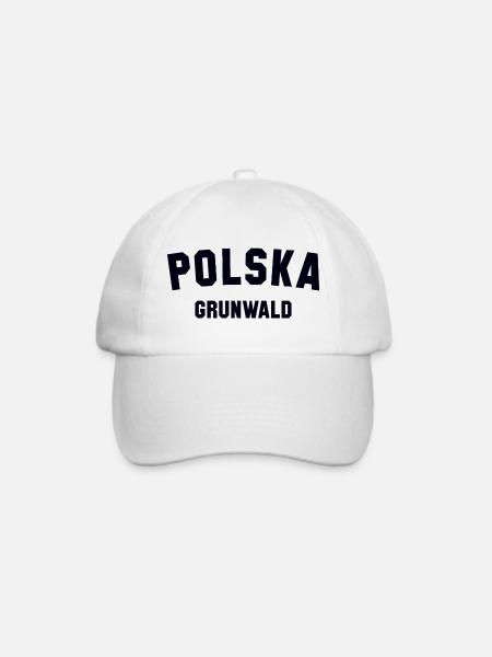 GRUNWALD Polska Polen - Baseballkappe - Weiß/Weiß