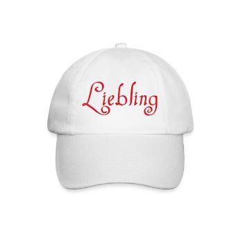 Liebling - Baseballkappe - Weiß/Weiß - Vorne