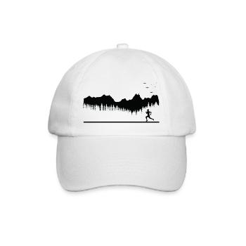 Trail Running Sport - Baseballkappe - Weiß/Weiß - Vorne