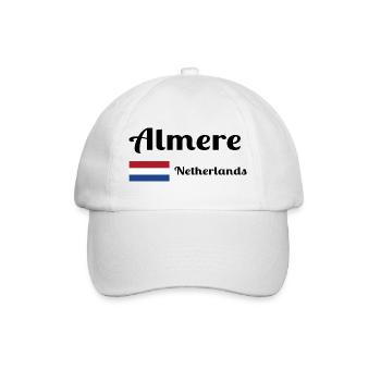 Almere Niederlande - Stilvolle Drucke - Baseballkappe - Weiß/Weiß - Vorne