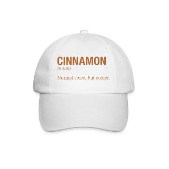 CINNAMON Zimt - Baseballkappe - Weiß/Weiß - Vorne