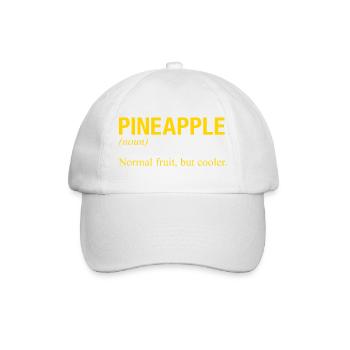 PINEAPPLE Ananas - Baseballkappe - Weiß/Weiß - Vorne