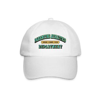 Parenting Athletics Department - Eltern Design - Baseballkappe - Weiß/Weiß - Vorne