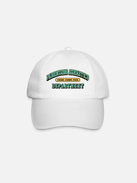 Parenting Athletics Department - Eltern Design - Baseballkappe - Weiß/Weiß