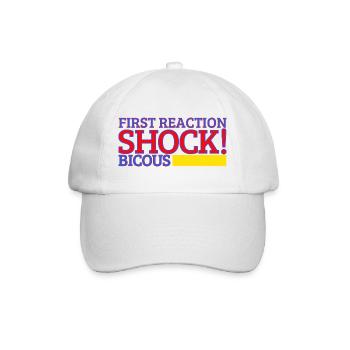 Erste Reaktion Schock - Baseballkappe - Weiß/Weiß - Vorne