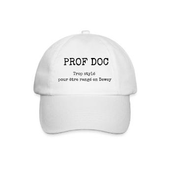 Geschenk des Lehrers Doc CDI Humor - Baseballkappe - Weiß/Weiß - Vorne
