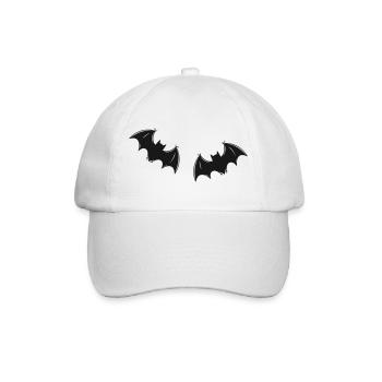 Fledermaus - Baseballkappe - Weiß/Weiß - Vorne