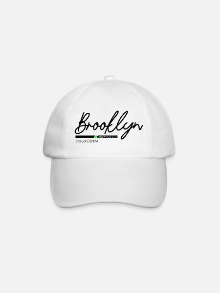 Minimalistische Gestaltung der Berglandschaft - Baseballkappe - Weiß/Weiß