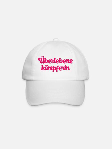 ÜBERLEBENSKÄMPFERIN Motivation - Baseballkappe - Weiß/Weiß