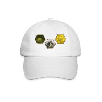 Siedler von Catan Hexagon Design - Baseballkappe - Weiß/Weiß - Vorne