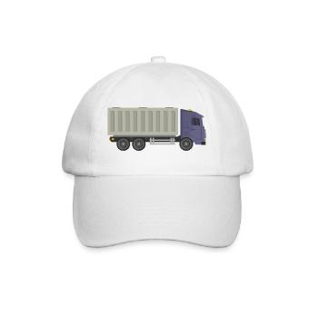 Container-LKW - Baseballkappe - Weiß/Weiß - Vorne