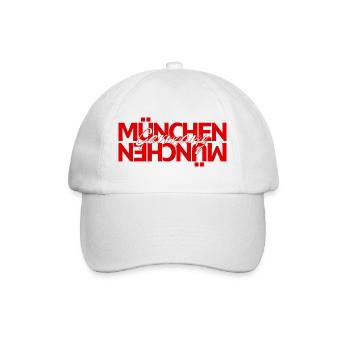 München Germany Script Overlay - Baseballkappe - Weiß/Weiß - Vorne