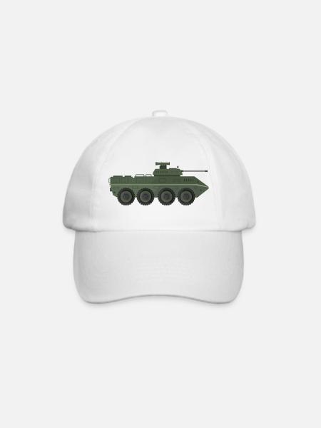 Militär-LKW - Baseballkappe - Weiß/Weiß