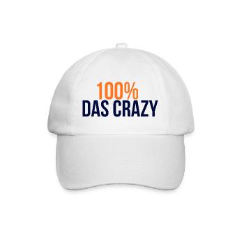 GIUDAN Jugendwort 25 Collection - 100% das Crazy - Baseballkappe - Weiß/Weiß - Vorne