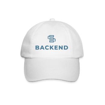 Backend-Verknüpfung Logo - Baseballkappe - Weiß/Weiß - Vorne