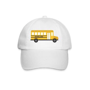 Schulbus - Baseballkappe - Weiß/Weiß - Vorne