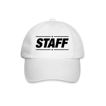 Staff - Baseballkappe - Weiß/Weiß - Vorne