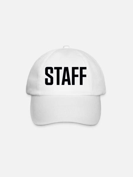 Staff Emblem - Baseballkappe - Weiß/Weiß