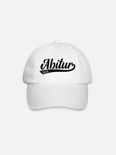 Abitur Abi 2026 - Baseballkappe - Weiß/Weiß