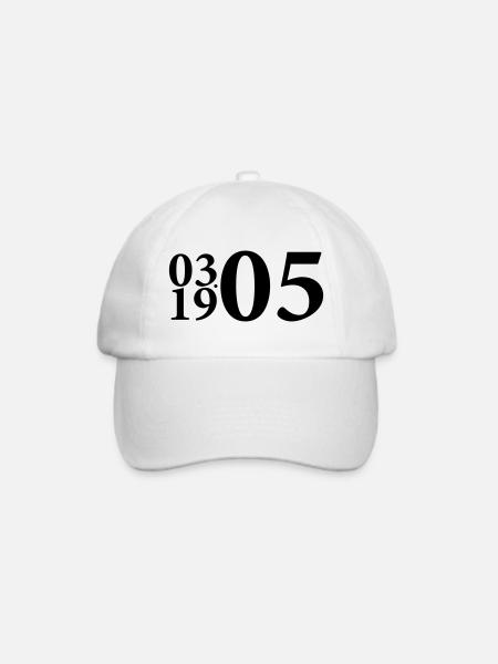 1905 Gründungsjahr DSC Bielefeld - Baseballkappe - Weiß/Weiß