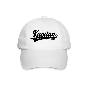 KAPITÄN SEIT 2026 - Baseballkappe - Weiß/Weiß - Vorne