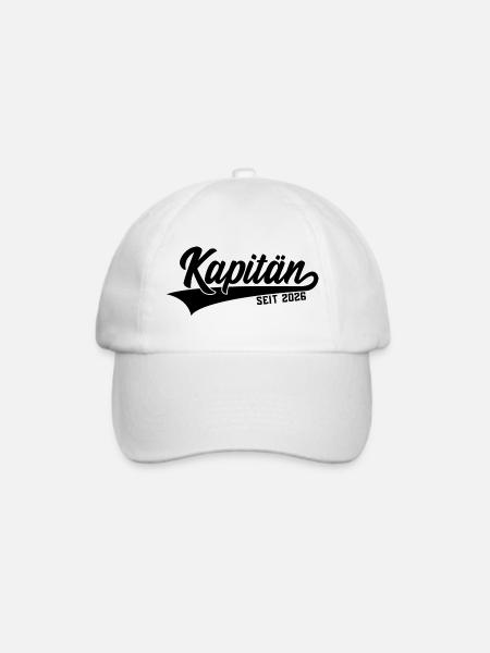 KAPITÄN SEIT 2026 - Baseballkappe - Weiß/Weiß