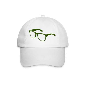 brille - Baseballkappe - Weiß/Weiß - Vorne