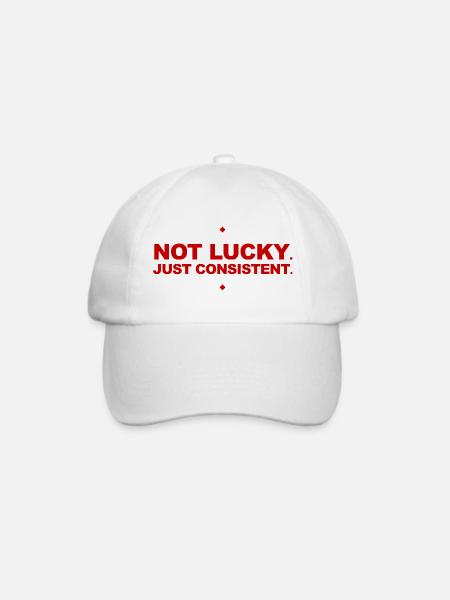 Motivationsstudio-Slogan - Baseballkappe - Weiß/Weiß