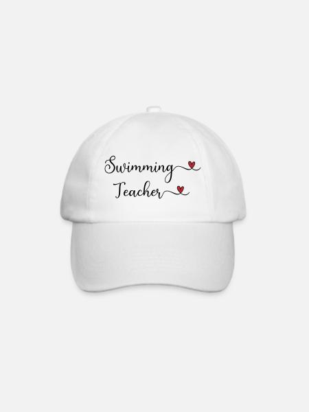Schwimmlehrer - Baseballkappe - Weiß/Weiß