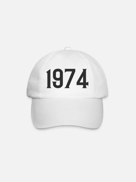 1974 - Baseballkappe - Weiß/Weiß