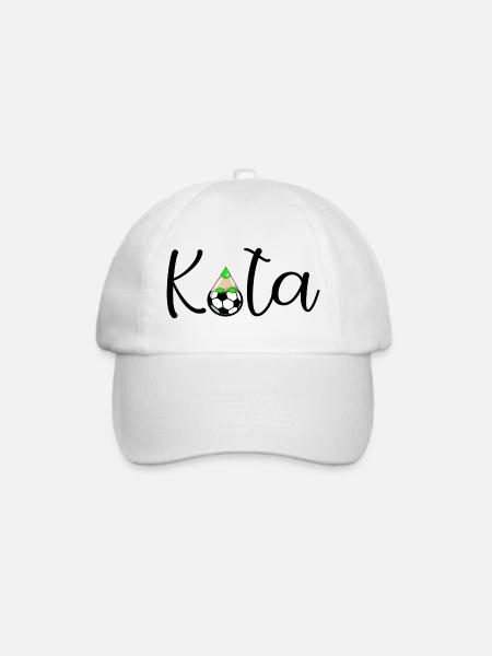 Kita Kinder Fußball - Baseballkappe - Weiß/Weiß