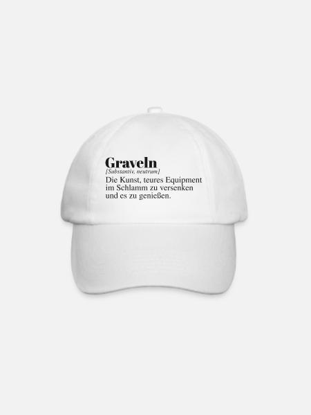 Graveln Definition - Baseballkappe - Weiß/Weiß