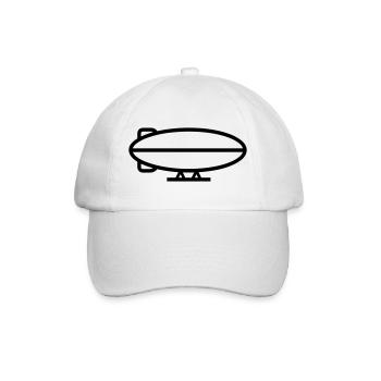 Luftschiff - Baseballkappe - Weiß/Weiß - Vorne