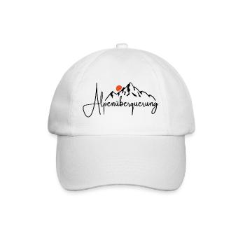 Alpen Überquerung - Wandern - Baseballkappe - Weiß/Weiß - Vorne