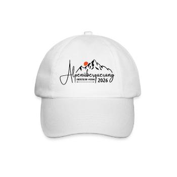 Alpenüberquerung 2026, Oberstdorf Meran, Wandern - Baseballkappe - Weiß/Weiß - Vorne