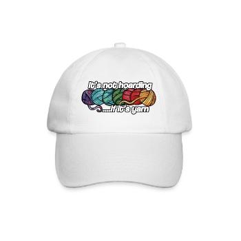Es ist kein Horten, wenn es Garn ist - Baseballkappe - Weiß/Weiß - Vorne